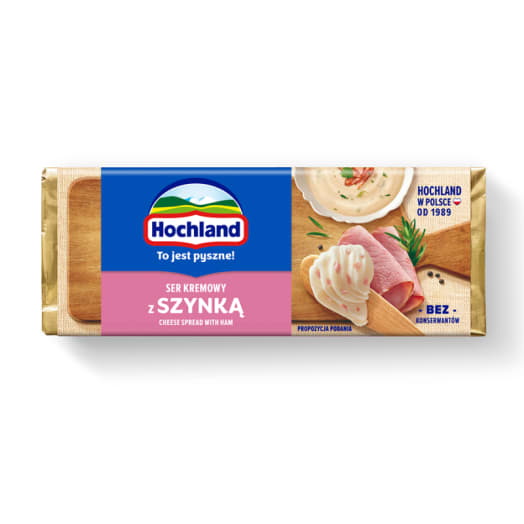 HOCHLAND Ser kremowy z szynką (topiony)