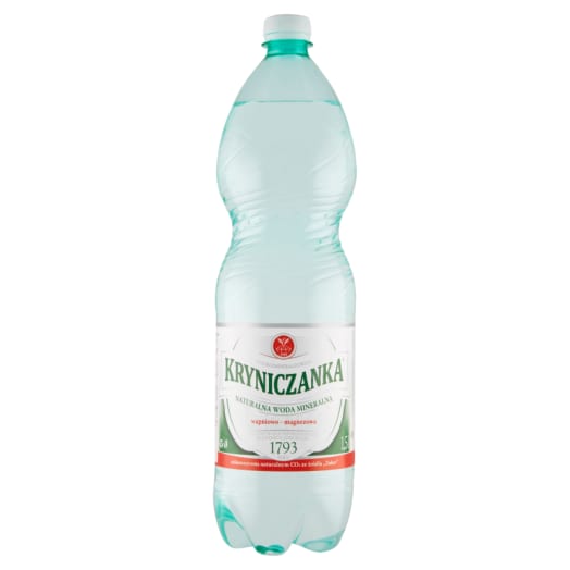 KRYNICZANKA Naturalna woda mineralna lekko gazowana - niskonasycona CO2