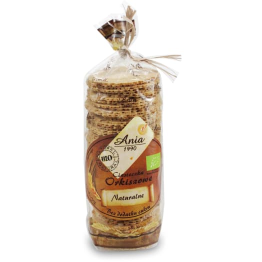 ANIA Ciasteczka orkiszowe naturalne bez dodatku cukrów BIO