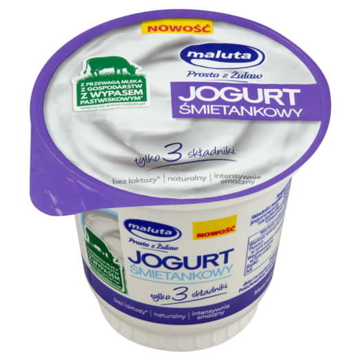 MALUTA Jogurt śmietankowy bez laktozy