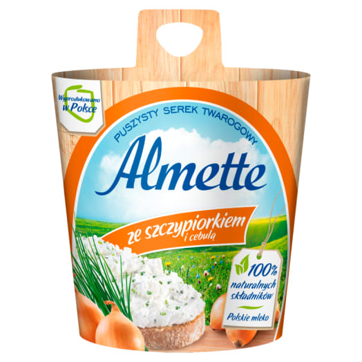 ALMETTE Serek twarogowy ze szczypiorkiem i cebulą