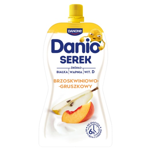 DANIO Serek Homogenizowany Brzoskwinia-Gruszka w saszetce