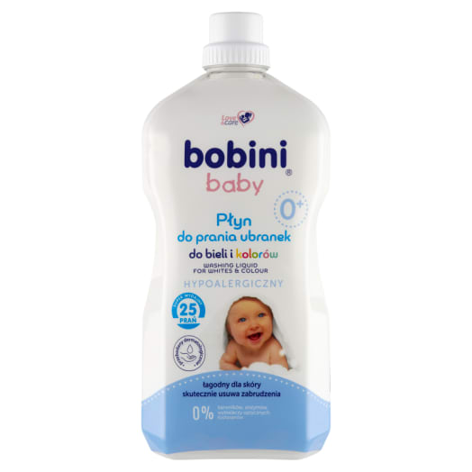 BOBINI Baby Płyn do prania ubranek niemowlęcych i dziecięcych z mleczkiem bawełnianym