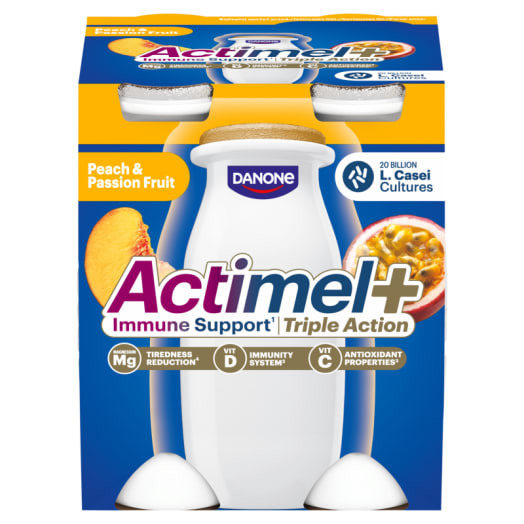 ACTIMEL Napój jogurtowy o smaku brzoskwinia-marakuja (4 szt.)