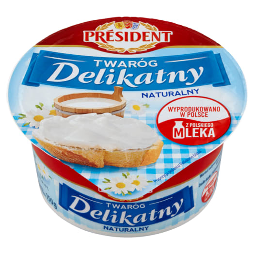 PRESIDENT Twaróg delikatny naturalny