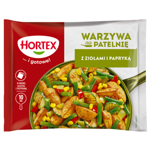 HORTEX Warzywa na patelnię z ziołami i papryką mrożone